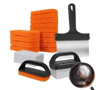 Nettoyant Pour Plaques Lisses - Tampons Multifonctionnels Nettoyage Grille,Accessoires De Nettoyage Pour Plaques De Cuisson - Cuisine Extérieure