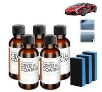 Nettoyant pour plastique de voiture Crystal Coating, éliminateur de rayures pour voiture, agent de revêtement à effet rapide, revêtement cristal pour pièces automobiles, dissolvant de rayures de