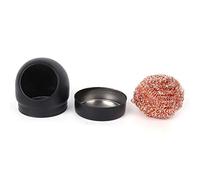 Nettoyant pour pointes de fer à souder |Les boules d'entretien à sec résistent à l'oxydation |Outil d'aspiration manuel en étain pour réparation électronique/bricolage |Acier