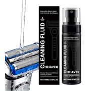 Nettoyant pour rasoir électrique - Solution détachante, spray d'entretien pour tondeuse à barbe, liquide de lavage assainissant, formule hygiénique avec barrière protectrice, fluide d'entretien pour