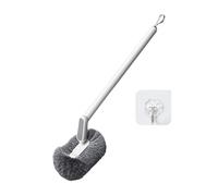 Nettoyant pour toilettes compact - Brosse de toilettes robuste de 18,11 x 3,35 pouces, épurateur mural à courbe en S | Brosse WC de salle de bain | pour salle de bain, douche intérieure, carrelage, év