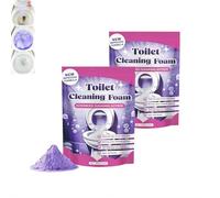 Nettoyant pour toilettes FizzClean, poudre moussante nettoyante pour toilettes Fizzclean, poudres nettoyantes moussantes sans contact, élimine les taches de saleté (2pcs)