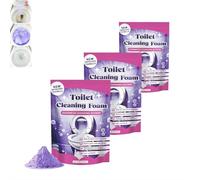 Nettoyant pour toilettes FizzClean, poudre moussante nettoyante pour toilettes Fizzclean, poudres nettoyantes moussantes sans contact, élimine les taches de saleté (3pcs)