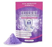 Nettoyant pour toilettes, nouvelle poudre de nettoyage pour toilettes - détachant puissant avec percarbonate de sodium et bicarbonate de soude, parfum frais, poudre miracle auto-activante pour un
