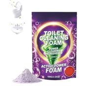 Nettoyant Pour Toilettes,Toilette Nettoyage Mousse,Mousse Active Pour WC Contre Le Calcaire Et Les Dépôts,Poudre Nettoyante Pour Cuvette De WC,élimine Les Taches,Nettoyage Sans Frotter,100 g (1)