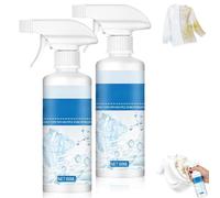 Nettoyant pour vêtements émulsifiant non ionique, détachant émulsifiant pour vêtements pour graisse et huile, spray détachant de nettoyage à sec portable, doux pour la plupart des tissus(2pcs)