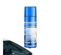 Nettoyant Pour Vitre De Voiture,Anti-Pluie Et Anti-Buée Nettoyant Film Gras Avec Éponge Et Microfibre - Spray Mousse 450ml Pour Pare-Brise Avec Revêtement Hydrophobe Pour Voiture Camping-Car Véhicule