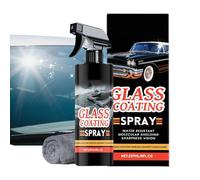Nettoyant Pour Vitres Automobile | 237ml Spray Nettoyant Pour Vitres - Agent Anti-Pluie avec Chiffon pour Conduite Hiver Nuit Trajet Quotidien Autoroute Garage Voiture Camion - Pour Pare-brise Matin T