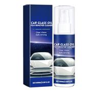 Nettoyant pour vitres de voiture - 100 ml - Spray de nettoyage pour film d'huile - Nettoyant pour taches d'eau - Pour l'élimination des taches sur le pare-brise à l'intérieur des voitures et des SUV