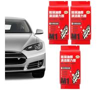 Nettoyant pour Vitres de Voiture contre les Pellicules d'Huile,3 Packs de Lingettes Anti-Buée | Nettoyant Film Gras Automobile,pour Miroirs d'Automobile Protection Clarté Temps Pluvieux