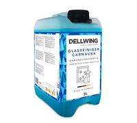 Nettoyant pour vitres Dellwing Carnauba 5 l, prêt à l'emploi avec vitrification. Idéal pour les surfaces vitrées, les miroirs, le carrelage et les fenêtres. Fabriqué en Allemagne.