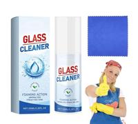 Nettoyant pour vitres | Détachant sans traces à action rapide | Nettoyant vitres anti-taches brillant 100ml - Pour Poussière, Saleté, Film, Maison, Salle de Bain, Porte de Douche, Miroir, Écran,