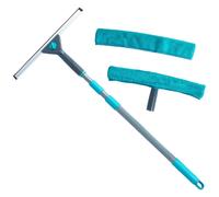 Nettoyant pour vitres, raclette télescopique en microfibre pour miroirs et vitre