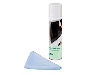 Nettoyant pr écran, spray + chiff. nett., 200ml, TV + bureau