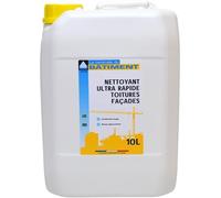 Nettoyant Pro Ultra Rapide Toiture, Façade, Terrasse 10L (environ 90m2)