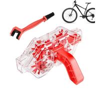 Nettoyant professionnel de la chaîne de vélos - pinceau à chaîne de motos | Kit de nettoyage de la chaîne de motos | Kit de maintenance du vélo portable | Kit d'outils ergonomique pour le nettoyant de