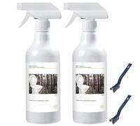 Nettoyant puissant à base d'acide oxalique, 500 ml Nettoyant pour toilettes extra fort, spray nettoyant multi-usage pour éliminer les taches, pour sols, plans de travail et toilettes (2PCS)