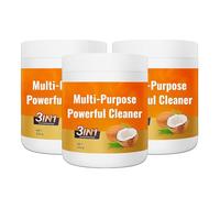 Nettoyant puissant multi-usages, pâte nettoyante 3 en 1 à l'huile de coco, dégraissant puissant pour la cuisine, élimine les taches sur micro-ondes, four et cuisinière