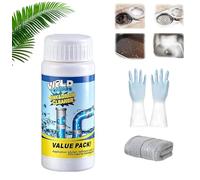 Nettoyant Puissant Pour évier Et Canalisations, Déboucheur Pro Efficace Pour Cuisine Et Salle De Bain, Poudre Nettoyante Pour Canalisation Bouchée, Entretien Complet Des Canalisations (1PC)