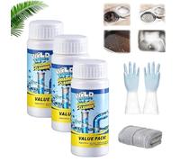 Nettoyant Puissant Pour évier Et Canalisations, Déboucheur Pro Efficace Pour Cuisine Et Salle De Bain, Poudre Nettoyante Pour Canalisation Bouchée, Entretien Complet Des Canalisations (3PCS)