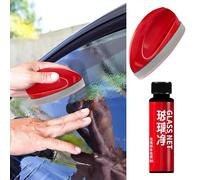 Nettoyant Puissant pour Pare-brise et Dissolvant de Film D'huile, Outil de Nettoyage de Pare-brise, Souris de Nettoyage de Vitres de Voiture pour Restaurer Rapidement la Clarté (Brosse + Recharge)