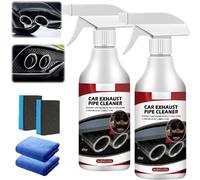 Nettoyant Puissant pour Pots D'échappement De Voiture, Nettoyant pour Convertisseur Catalytique, Nettoyant pour élimination du Carbone des Tuyaux du Système D'échappement (2 Bouteilles)