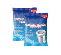 Nettoyant puissant pour réservoir de lave-linge, poudre nettoyante pour machine à laver,compatible avec les lave-linge à chargement par le haut et par l'avant, pour tambour, cuve et toutes (2pcs)