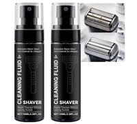 Nettoyant Rasoir Électrique, Spray Nettoyage Tondeuse, Solution Nettoyante avec Huile Lubrifiante, Nettoyage Profond pour Rasoirs, Tondeuses et Outils de Toilettage, Séchage Rapide (2pcs)