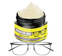 Nettoyant Rayures de Lunettes - Cire De Polissage Restauratrice Lentilles 30g | Cire de Rénovation Optique pour Soins des Lentilles | Nettoyant pour Lunettes Maison École Voyage Déplacements