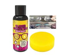 Nettoyant Rayures Verre,Liquide de Revêtement contre les Rayures sur Verre 30ml avec Éponge | Kit Entretien Miroirs - Pour Miroir Rétroviseur Automobile Lunettes Pare-brise Fenêtre Phare Écran