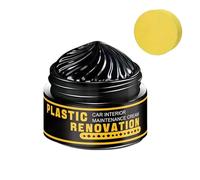 Nettoyant Renovateur Plastique Caoutchouc Voiture 30g, Restaure La Couleur Noire des Planches De Bord,nettoyant Renovateur Plastique Pare-Chocs Et Joints De Portière, Effet Brillant Et Protecteur