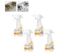Nettoyant Rotateepic, nettoyant mousse de cuisine puissant multifonctionnel, spray dégraissant, dissolvant de taches d’huile, spray sans rinçage pour four, cuisinière, hotte et comptoirs (4pcs)