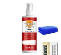 Nettoyant Spray Déjaunissant pour Plastiques, Restaurateur à Action Rapide, Multifonctionnel pour Sièges de Toilettes, Appareils et Intérieurs de Voitures (1 set)