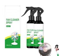 Nettoyant Spray Multifonction Efficace pour Ventilateurs, Nettoyant Spray Polyvalent Élimine Graisse, Huile et Saleté, Mousse Nettoyante Polyvalente pour Climatiseur et Ventilateur (2)