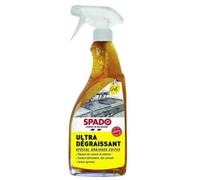 SPADO - Ultra dégraissant- Spécial graisses cuites - Formule gel - contact alimentaire, non corrosif - Toutes surfaces - Parfum zeste agrumes - 750 ML - Fabriqué en France