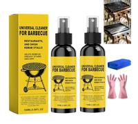 Nettoyant universel pour barbecues encrassés - Spray dégraissant puissant - Élimine efficacement la graisse - Pour barbecues d'extérieur, fours, micro-ondes et accessoires de cuisine (2pcs)