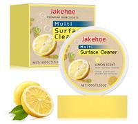 Nettoyant universel pour pierre de nettoyage 100 g avec éponge de nettoyage, pierre de nettoyage parfumée au citron, nettoie l'acier inoxydable, les portes de douche, les plaques de cuisson, etc