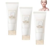 Nettoyant visage au riz, nettoyant visage hydratant doux à l'extraction de riz,nettoyant visage moussant, nettoyage en profondeur des pores, exfoliant, élimination de la saleté et des impuretés (3pcs)