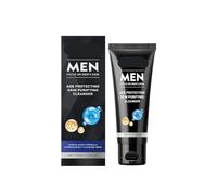 Nettoyant Visage Hydratant For Hommes - Formule Douce Et Non Astringente For Un Nettoyage En Profondeur, Élimine Les Impuretés Et Le Sébum, Anti-âge, Garde La Peau Fraîche(3PCS)