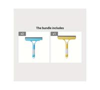 Nettoyant vitres multifonction avec pulvérisateur intégré, 1 pièce, bleu*2 + jaune