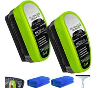 Nettoyant Vitres Optimo Pro, Dissolvant de Film d'huile Pour Vitres de Voiture, Brosse de Nettoyage Pour Film d'huile Automobile, Sécurité et Protection à Long Terme (2, Green)