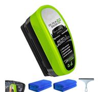 Nettoyant Vitres Optimo Pro, Dissolvant de Film d'huile Pour Vitres de Voiture, Brosse de Nettoyage Pour Film d'huile Automobile, Sécurité et Protection à Long Terme (1, Green)