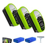 Nettoyant Vitres Optimo Pro, Dissolvant de Film d'huile Pour Vitres de Voiture, Brosse de Nettoyage Pour Film d'huile Automobile, Sécurité et Protection à Long Terme (3, Green)
