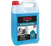 SPADO - Nettoyant vitre - Multi surfaces - Sans traces - Fait briller - Séchage rapide - Contact surfaces alimentaire - flacon 100% recyclé - 5L - Fabrication française