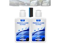 Nettoyant vitres puissant et sans traces, nettoyant liquide premium pour pare-brise, rétroviseurs, pare-brise, vitres, etc. (2PCS)