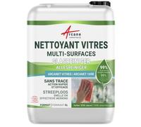Nettoyant Vitres sans Traces Dégraissant Ecocert - ARCANET 5 L | Nettoie les Vitres et Miroirs sans Traces, Dégraisse, Séchage Rapide, 99% d'Origine Naturelle - Arcane Industries