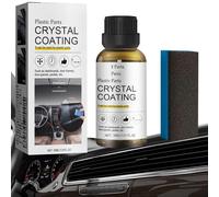 Nettoyant Voiture Interieur, Crystal Coating Voiture Plastique Cuir Rénovation Revêtement, Renovateur Plastique Restaurateur Plastique, Éclat Garnitures Noires - Revitalisant Aspect Neuf (1 Pcs)