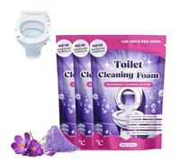 Nettoyant WC Fizzclean, Mousse nettoyante WC sans contact, Détartrant en poudre, Mousse puissante à action rapide, 100 g