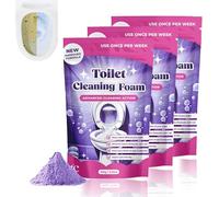 Nettoyant WC Fizzclean, Poudre nettoyante moussante pour toilettes, Nettoyage moussant sans contact, Formule douce avec nettoyage puissant pour tous les types de toilettes (3Pièce)