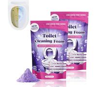 Nettoyant WC Fizzclean, Poudre nettoyante moussante pour toilettes, Nettoyage moussant sans contact, Formule douce avec nettoyage puissant pour tous les types de toilettes (2Pièce)
